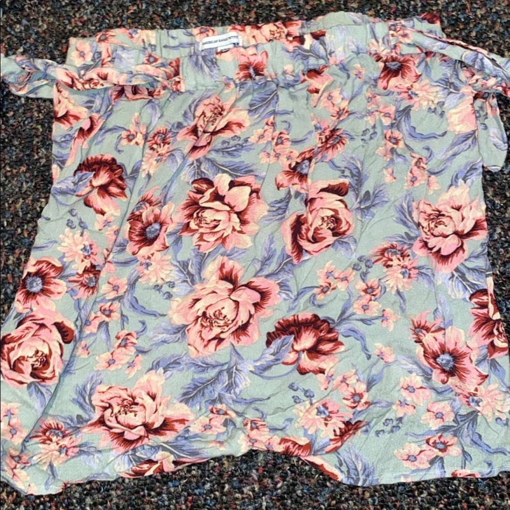 American eagle off the shoulder tube top